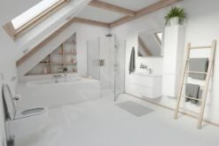 Kielle Vega - Spiegelkast, 80x73x15 Cm, Glanzend Wit 50118800 -Badkamer Luxe 5865cf48ed5f00380f3270f1 2