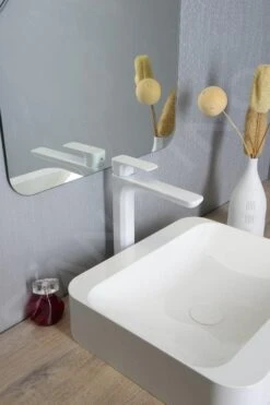 Sapho Spy - Wastafelkraan Zonder Waste, Mat Wit PY07/14 -Badkamer Luxe 58aeff5de320adb382be6762