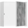 Hansgrohe XtraStoris Rock - Inbouwnis, Met Deur, 300x300x140 Mm, Mat Wit 56091700