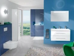 Villeroy & Boch Avento - Hoge Badkamerkast, 350x1760x372 Mm, 2 Deuren, Crystal White A89401B4 -Badkamer Luxe 59933575d5ff10a6daed054c