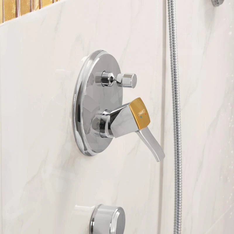 Hansgrohe Metropol Classic - Inbouw Eengreeps Badkraan, Chroom/goud Look 31345090 3 Hansgrohe Metropol Classic - Inbouw Eengreeps Badkraan, Chroom/goud Look 31345090 - Afbeelding 3