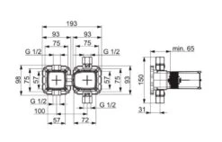 Hansa Matrix - Basisgarnituur, 2 Functies 44860051 10 Hansa Matrix - Basisgarnituur, 2 Functies 44860051 -Badkamer Luxe 5b258fa7fbb9d4cc140f997e