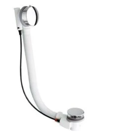 Polysan Toebehoren - Bad Afvoer- En Overloopset, Lengte 775 Mm, Bowden, Chroom 11041