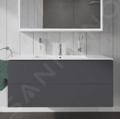 Duravit L-Cube - Wastafelonderkast 550x1220x481 Mm, 2 Laden, Grafiet Mat LC624304949 -Badkamer Luxe 5bbca01a8675ca318e921504
