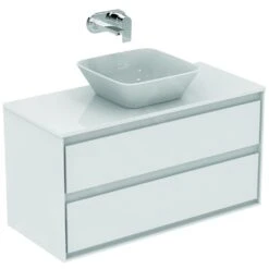 Ideal Standard Connect Air - Wastafelonderkast 1000x440x517 Mm, Glanzend Wit/mat Wit E0821B2 -Badkamer Luxe 5c1fa6f7e7a28d4ac14ebb8d