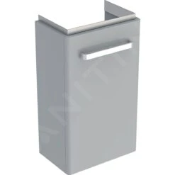 Geberit Selnova Compact - Wastafelkast, 348x252x604 Mm, 1 Deur, Licht Grijs 501.487.00.1