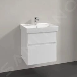 Villeroy & Boch Collaro - Wastafelonderkast, 554x546x444 Mm, 2 Laden, Glossy White C00800DH -Badkamer Luxe 5cb945aff6ba99f99f89a28c