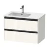 Duravit Ketho.2 - Wastafelonderkast 549x810x480 Mm, 2 Laden, Glanzend Wit K25267022220000