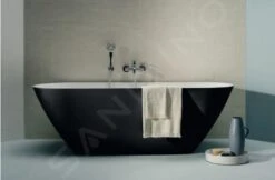 Laufen Lua - Vrijstaand Bad, 170x75 Cm, ClickClack, Zwart/wit H2200820640001 -Badkamer Luxe 5dca43bb0dbd016feb7ef9e2