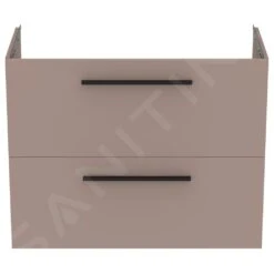 Ideal Standard I.Life S - Wastafelonderkast, 800x375x630 Mm, 2 Laden, Mat Beige T5295NH -Badkamer Luxe 5e2fbf1c9b7a9954e96abd75