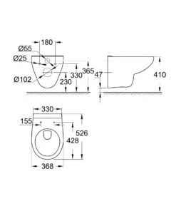 Grohe Bau Ceramic - Hangend Toilet, Alpine Wit 39491000 -Badkamer Luxe 5f63c9af5590e5461d93136d