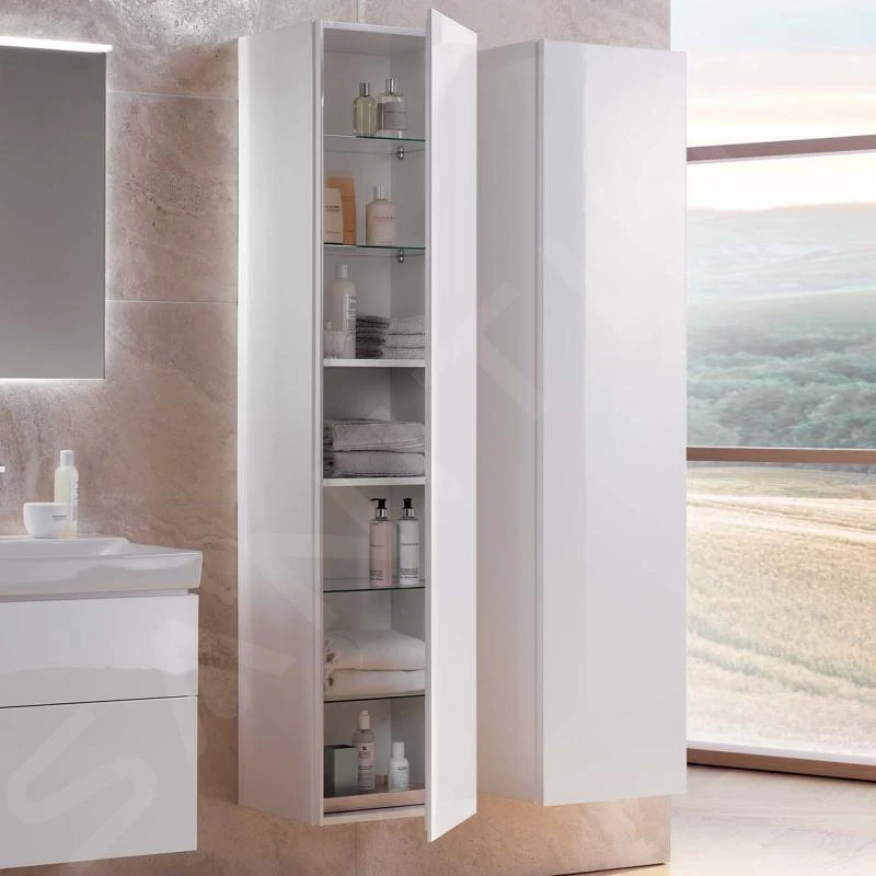 Geberit Xeno 2 - Hoge Kast 1700x400 Mm, Binnenspiegel, Glanzend Wit 500.503.01.1 3 Geberit Xeno 2 - Hoge Kast 1700x400 Mm, Binnenspiegel, Glanzend Wit 500.503.01.1 - Afbeelding 3