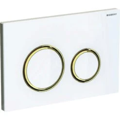 Geberit Sigma21 - Bedieningsplaat, Dual Flush Spoeling, Wit/mesing 115.652.SI.1 -Badkamer Luxe 5fceef08066f09169498d93b