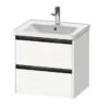 Duravit Ketho.2 - Wastafelkast 549x584x455 Mm, 2 Laden, Mat Wit K25281018180000