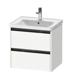 Duravit Ketho.2 - Wastafelkast 549x584x455 Mm, 2 Laden, Mat Wit K25281018180000