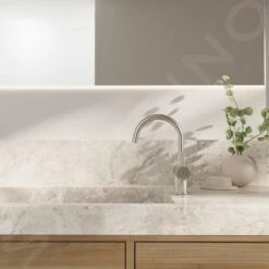 Steinberg 100 - Wastafelkraan Met Waste, Geborsteld Nikkel 100 1500 BN -Badkamer Luxe 6091ca2964b3f1deaf7731df