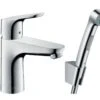 Hansgrohe Focus E2 - 100 Bidetkraan Met Handdouche, Chroom 31927000