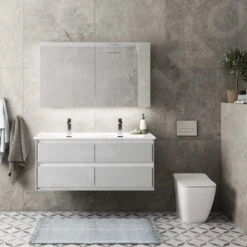 Ideal Standard Mirror&Light - Spiegelkast Met LED Verlichting En Inlegplank, 1200x700 Mm, Aluminium T3499AL -Badkamer Luxe 60f87749999a66c33872c2fc 1