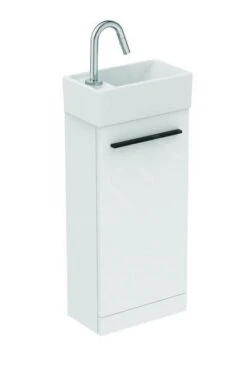 Ideal Standard I.Life S - Wastafelonderkast, 354x202x730 Mm, 1 Deur, Mat Wit T5303DU -Badkamer Luxe 615c72287de9d3332eead4ff