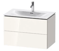 Duravit L-Cube - Wastafelonderkast 550x820x481 Mm, 2 Laden, Glanzend Wit LC630702222