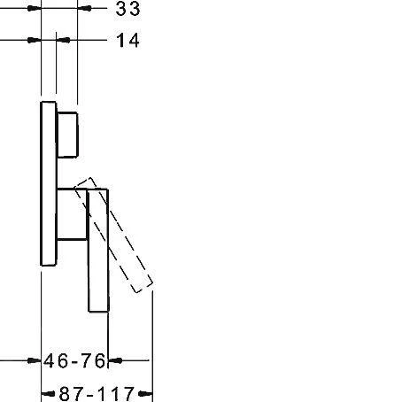 Hansa Loft - Inbouw Badkraan, Met Omstelkraan Voor 2 Functies, Chroom 87603003 2 Hansa Loft - Inbouw Badkraan, Met Omstelkraan Voor 2 Functies, Chroom 87603003 - Afbeelding 2
