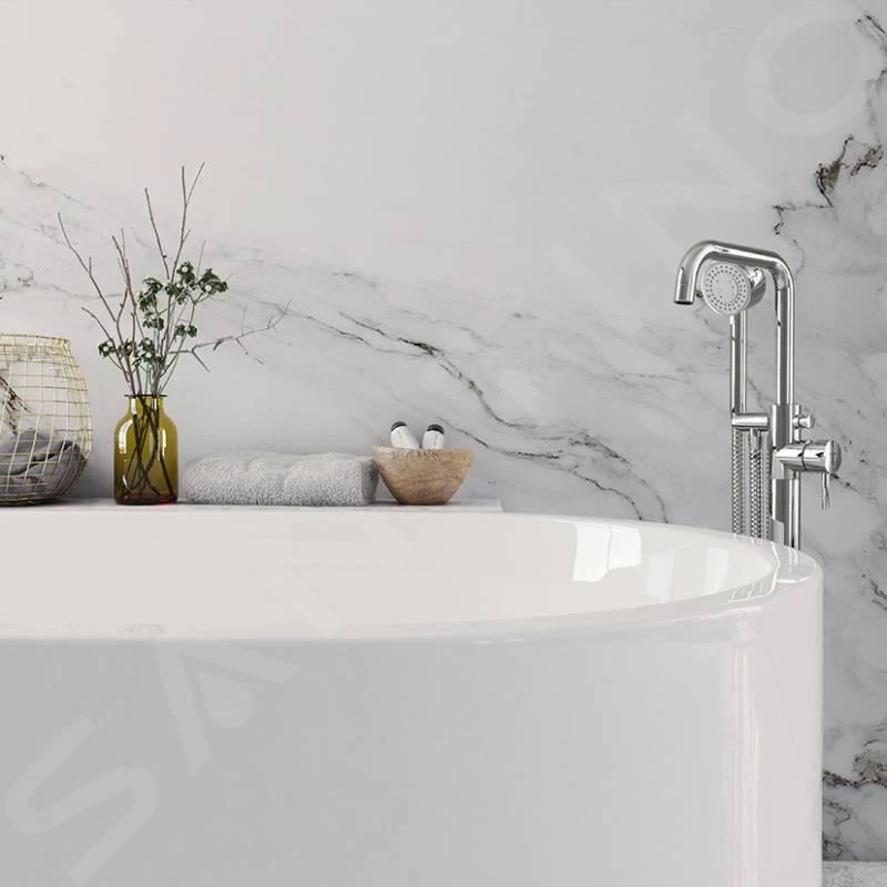 Steinberg 100 - Vrijstaande Badkraan, Chroom 100 1166 4 Steinberg 100 - Vrijstaande Badkraan, Chroom 100 1166 - Afbeelding 4