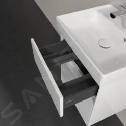 Villeroy & Boch Collaro - Wastafelonderkast, 460x546x374 Mm, 2 Lades, Glossy White C00600DH -Badkamer Luxe 61f18419b53e58e985d86716