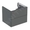 Geberit ONE - Wastafelonderkast, 59x50x47 Cm, 2 Laden, Lava 505.261.00.3