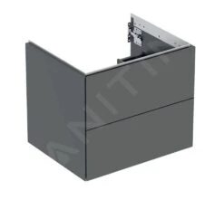 Geberit ONE - Wastafelonderkast, 59x50x47 Cm, 2 Laden, Lava 505.261.00.3