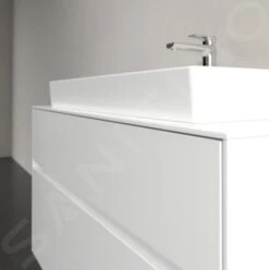 Villeroy & Boch Collaro - Wastafelonderkast, 1000x548x500 Mm, 2 Laden, Glossy White C02000DH -Badkamer Luxe 624dcea1d42b0fa1f560bc24