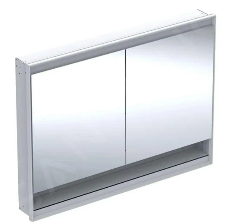 Geberit ONE - Spiegelkast Met LED-verlichting, 1200x900x150 Mm, 2 Deuren, Met Nis, Inbouw, Aluminium 505.825.00.1 1 Geberit ONE - Spiegelkast Met LED-verlichting, 1200x900x150 Mm, 2 Deuren, Met Nis, Inbouw, Aluminium 505.825.00.1