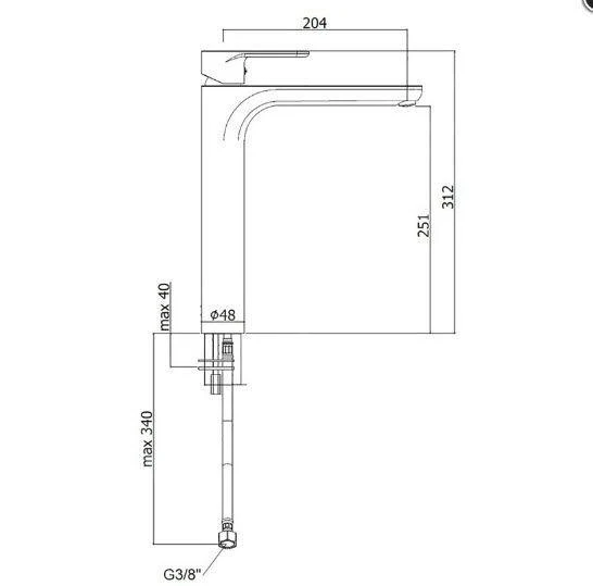 Paffoni Green - Wastafelkraan, Chroom GR081CR 2 Paffoni Green - Wastafelkraan, Chroom GR081CR - Afbeelding 2