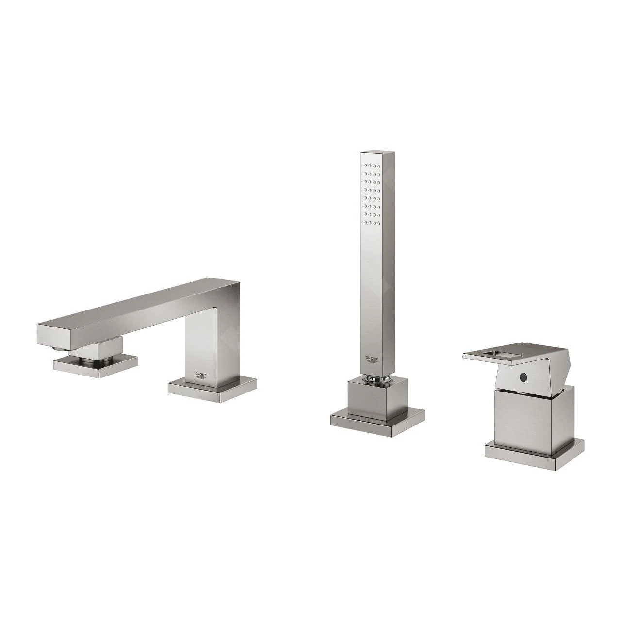 Grohe Eurocube - Badrandcombinatie, 4-gats installatie, Supersteel 19897DC1 4 Grohe Eurocube - Badrandcombinatie, 4-gats installatie, Supersteel 19897DC1 - Afbeelding 4