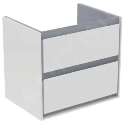 Ideal Standard Connect Air - Wastafelonderkast 580x409x517 Mm, Glanzend Wit/mat Lichtgrijs Lak E1605KN