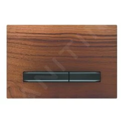 Geberit Sigma50 - Bedieningsplaat, Dual Flush Spoeling, Amerikaanse Noot/zwart Chroom 115.671.JX.2