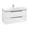 Villeroy & Boch Subway 2.0 - Wastafelonderkast, 987x520x449 Mm, 2 Lades, Glossy White A69710DH
