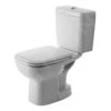 Duravit D-Code - Duoblokpot, Afvoer Achter Onder, Met HygieneGlaze, Alpine Wit 21110120002