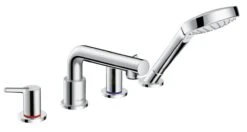 Hansgrohe Talis S - 4-gats Badmengkraan Met SecuFlex Set, Chroom 72418000