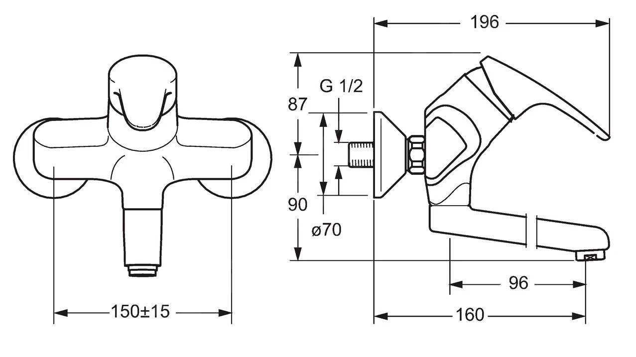 Hansa Mix - Eengreeps Wastafelkraan, Chroom 01968183 2 Hansa Mix - Eengreeps Wastafelkraan, Chroom 01968183 - Afbeelding 2