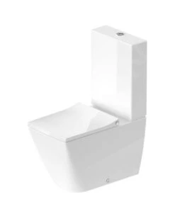 Duravit Viu - Staande Toiletpot, Vario Afvoer, Rimless, Met WonderGliss, Alpine Wit 21910900001
