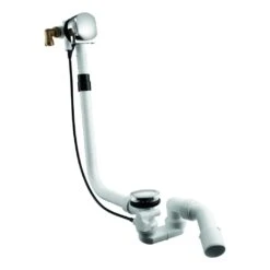 Ideal Standard Dea - Afvoer- En Overloopgarnituur Multiplex Trio (diameter 52 Mm) Met Langere Buis Voor Afvoer, Chroom K7812AA