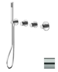 Paffoni Modular Box - Thermostatische Inbouwkraan, Voor 2 Uitgangen, Rvs MDE000ST