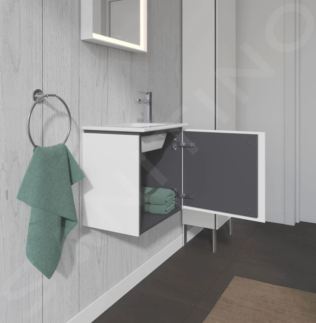 Duravit L-Cube - Wastafelonderkast 400x420x294 Mm, Scharnieren Links, Wit Mat LC6272L1818 6 Duravit L-Cube - Wastafelonderkast 400x420x294 Mm, Scharnieren Links, Wit Mat LC6272L1818 - Afbeelding 6