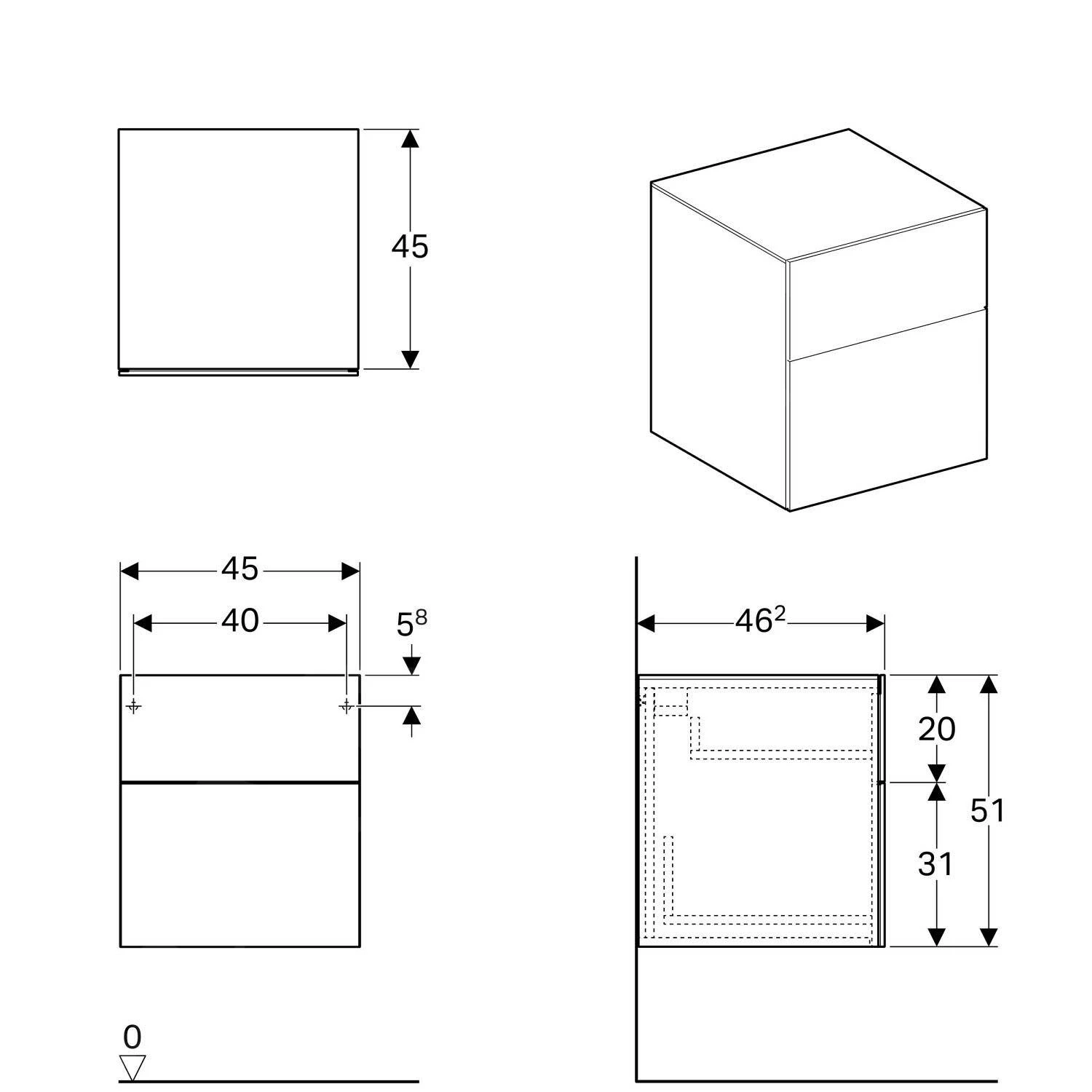 Geberit Xeno 2 - Onderbouw Zijkast Met Laden 450x510 Mm, Glanzend Wit 500.504.01.1 2 Geberit Xeno 2 - Onderbouw Zijkast Met Laden 450x510 Mm, Glanzend Wit 500.504.01.1 - Afbeelding 2
