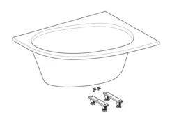 Geberit Selnova - Hoekbad 1500x1000x466 Mm, Rechts, Wit 554.273.01.1 -Badkamer Luxe 65ee85e186e7ce7bea798cf3