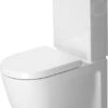Duravit Starck 2 - Staande Duoblokpot, Met WonderGliss, Wit 21450900001