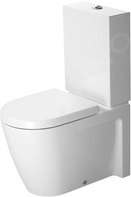 Duravit Starck 2 - Staande Duoblokpot, Met WonderGliss, Wit 21450900001 1 Duravit Starck 2 - Staande Duoblokpot, Met WonderGliss, Wit 21450900001