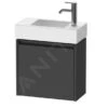 Duravit Ketho.2 - Wastafelkast 440x484x238 Mm, 1 Deur, Scharnieren Rechts, Grafiet Mat K25072R49490000
