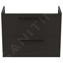 Ideal Standard I.Life S - Wastafelonderkast, 800x375x630 Mm, 2 Laden, Mat Carbon Grijs T5295NV -Badkamer Luxe 66fb569563e05ab99eb4beb2