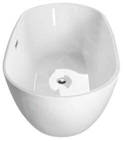 Aqualine Baden - Vrijstaand Bad 150x82 Cm, Wit E1850 -Badkamer Luxe 6712aae33e178c4d1d7e359a